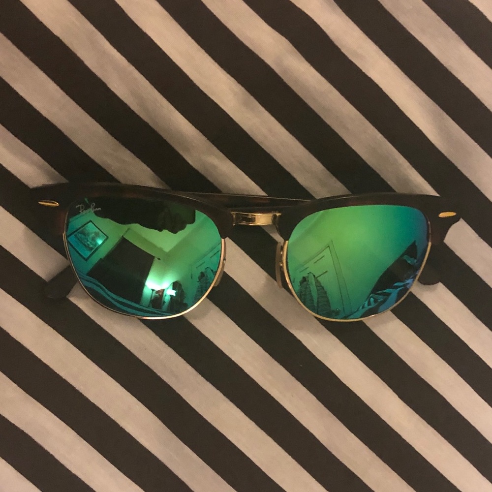 Ray Ban Sunglasses- Iridescent Green Lens